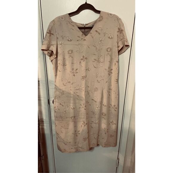 Kina Fernandez Beige FLoral 2 Piece Floral Dress & Blazer Size XL - Picture 10 of 12